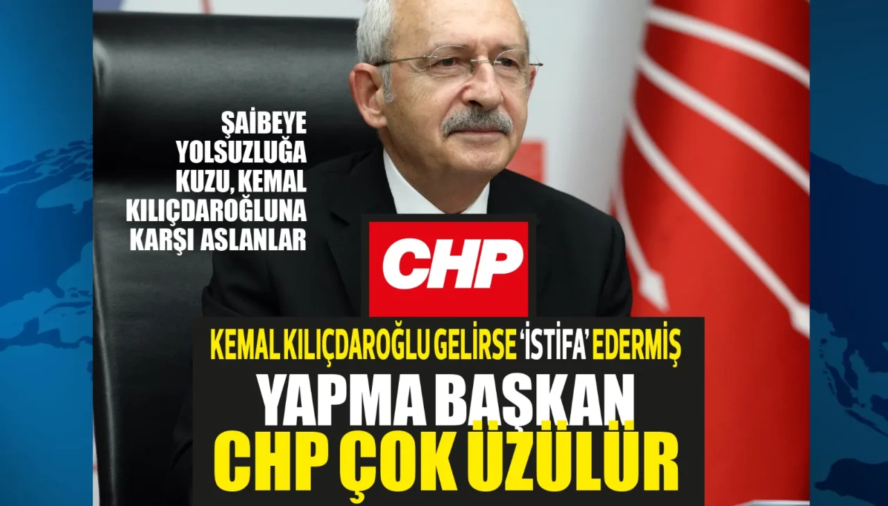 Yolsuzluğa, şaibeye hayır diyemeyen başkan, Kılıçdaroğlu gelirse "İstifa ederim" resti çekti!