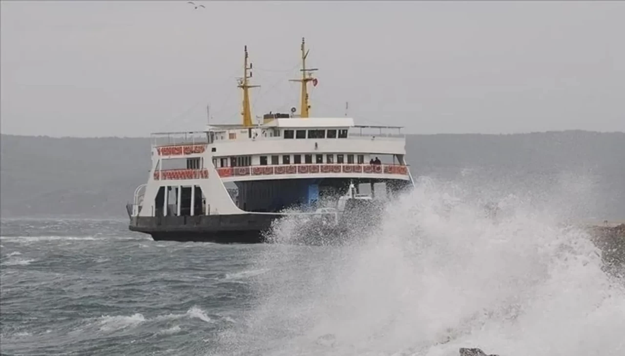 Güney Marmara'da yarınki bazı feribot seferleri iptal edildi