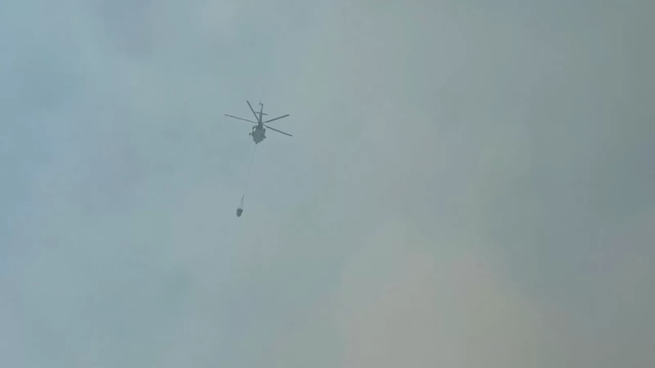 Düzce’deki orman yangını 6. saatinde: Havadan ve karadan müdahale sürüyor