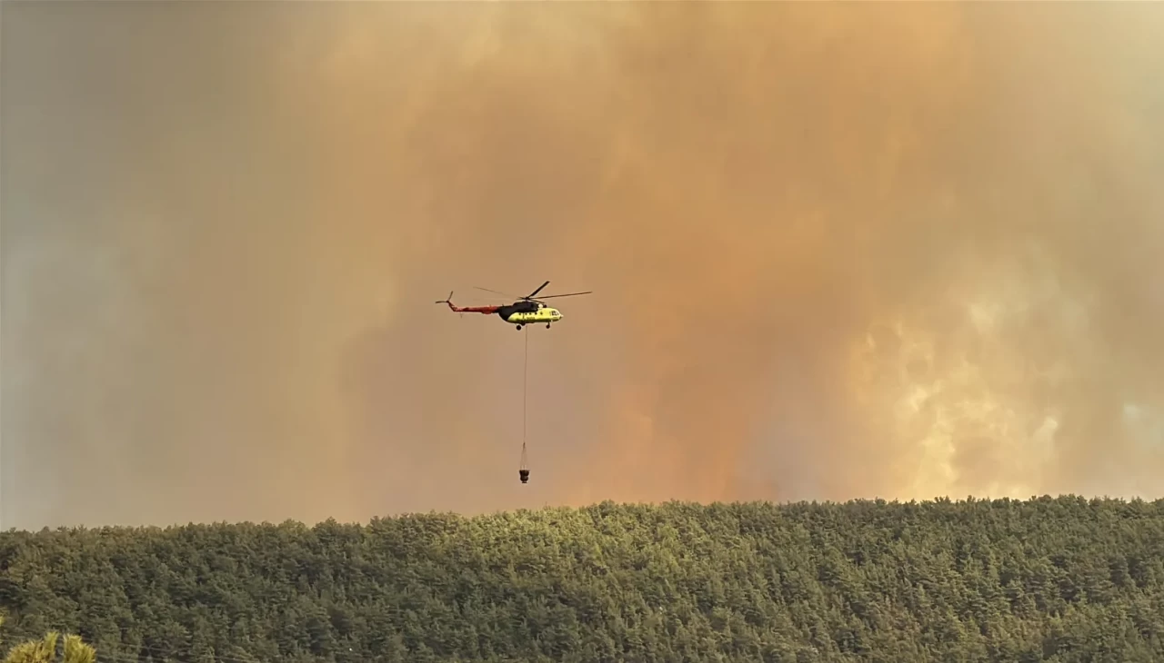 Alevler Alanya’yı sardı! Evler tahliye edildi