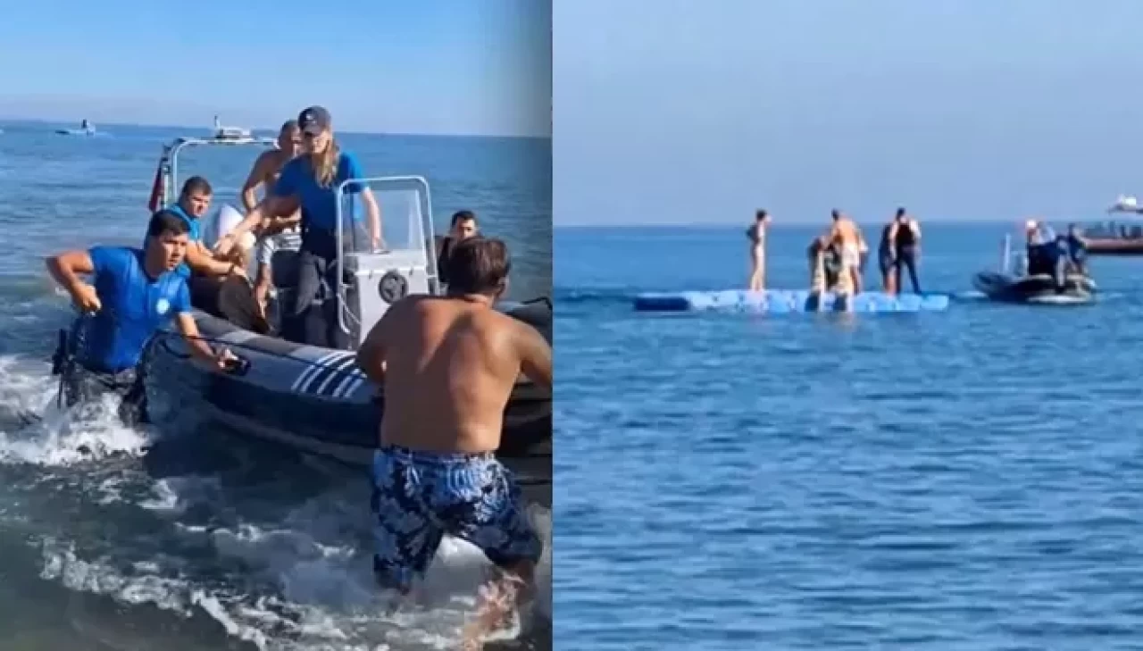 Denizde panik anları: Yüzerken beyin kanaması geçirdi