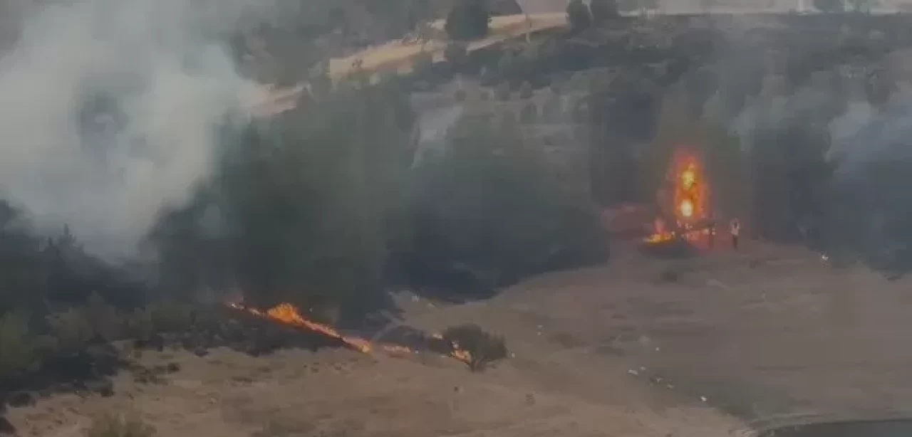 Elazığ'da kırsal alan yangını