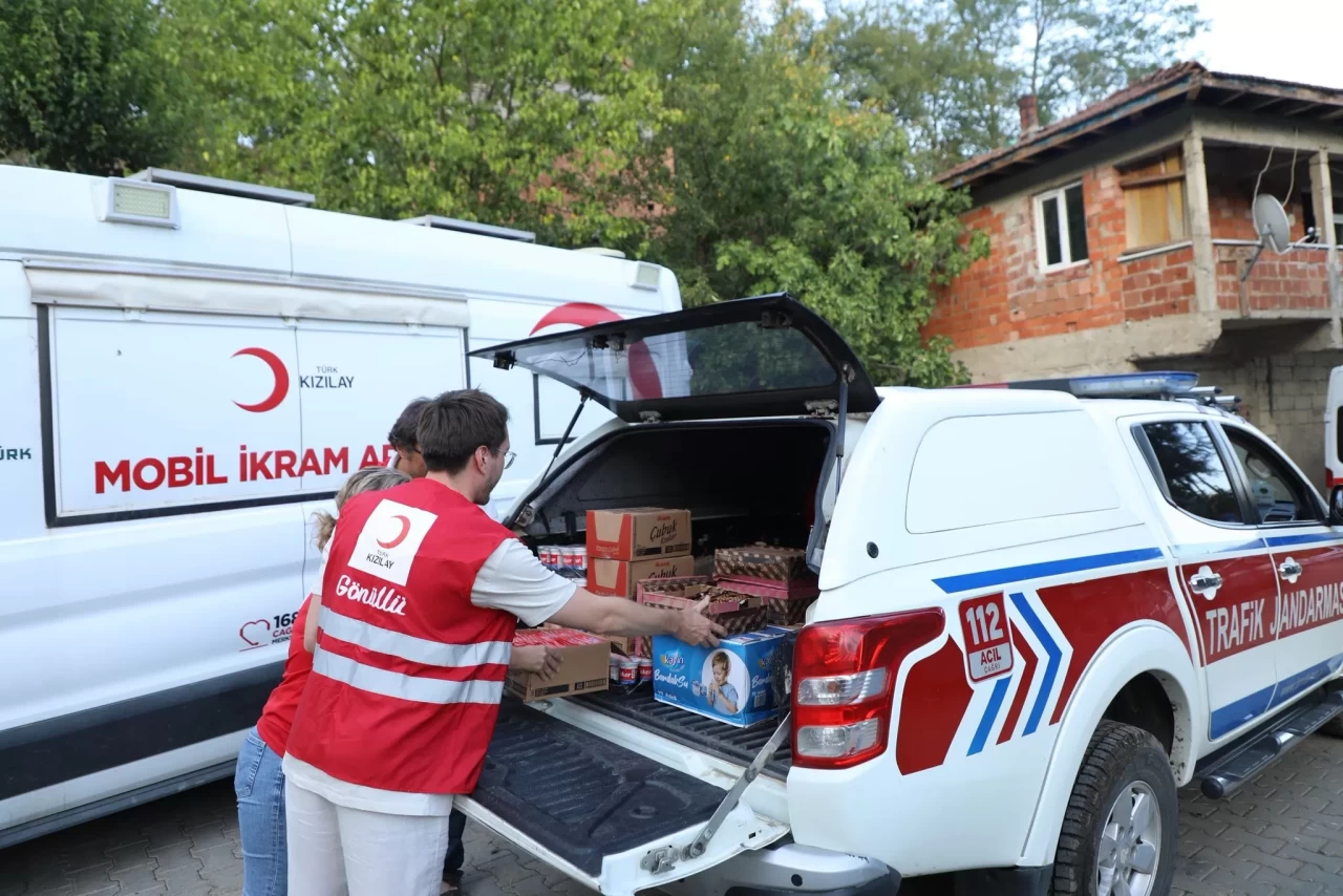 Türk Kızılayı'ndan yangın bölgesine destek