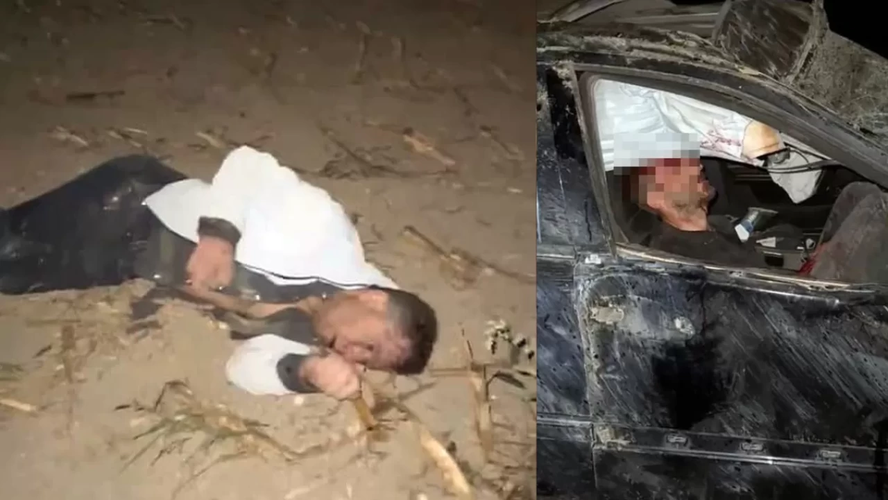 Akıl almaz kaza! Alkollü sürücünün kontrolünden çıkan araç taklalar atarak tarlaya uçtu