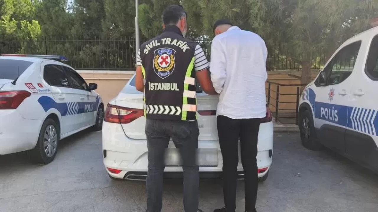 Drift atarak tehlike saçtı! 47 bin lira ceza kesildi