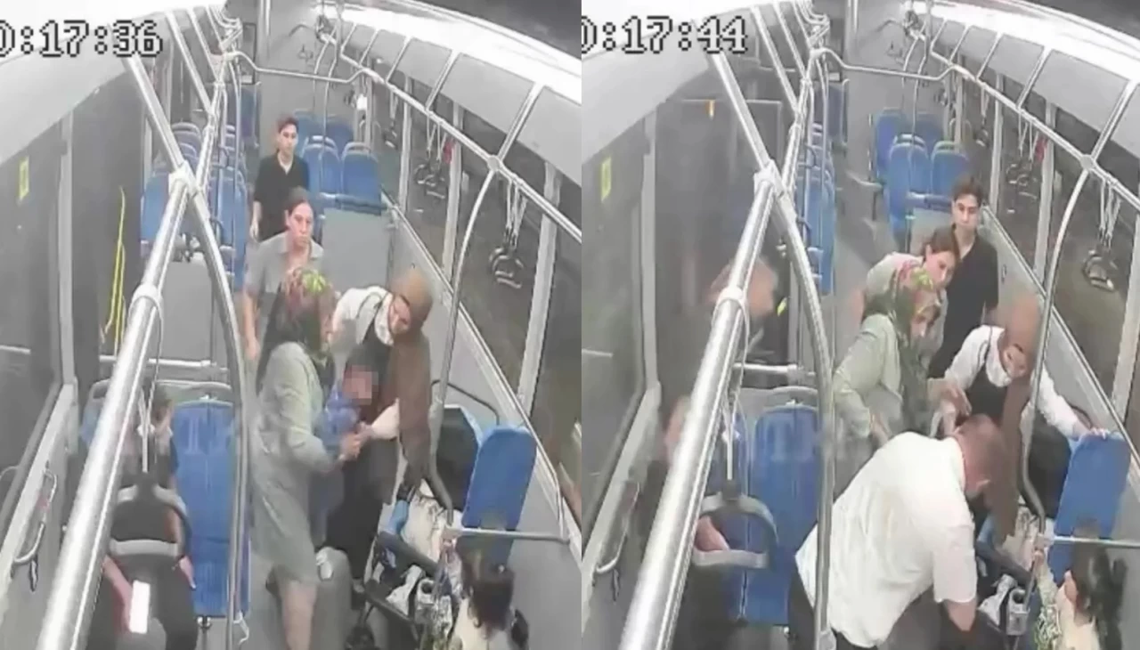 Nefes alamayan çocuğu otobüs şoförü hayata döndürdü