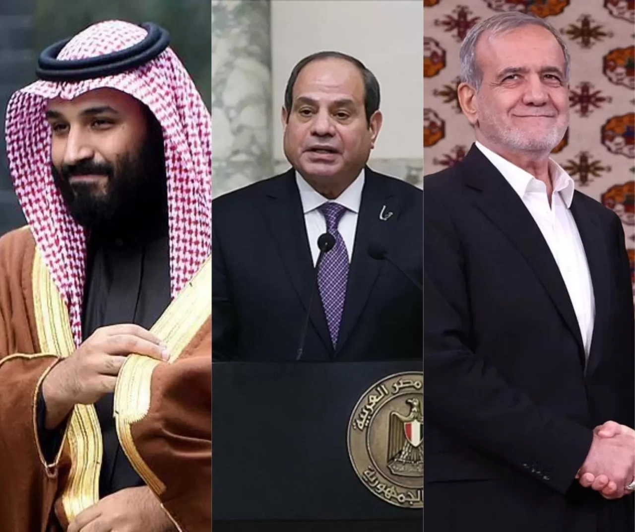 Bin Selman, Sisi ve Pezeşkiyan’dan bölgesel gelişmeler için ortak mesaj