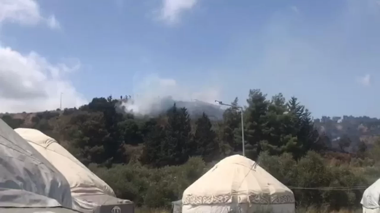 Hatay'da orman yangını! Büyümeden söndürüldü