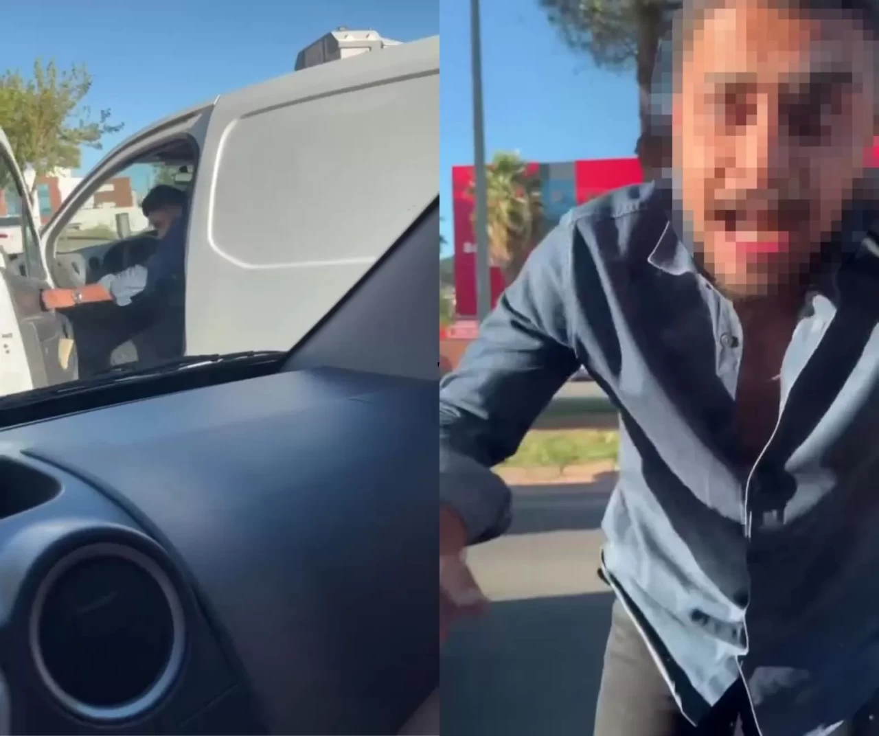 Trafikte sinir krizi! Kahramanmaraş’ta sürücü camı yumruklayıp kırdı