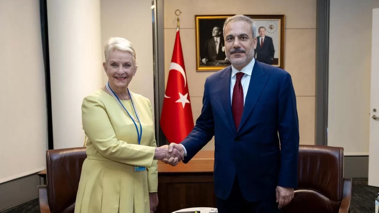 Bakan Fidan BM Dünya Gıda Programı İcra direktörü McCain ile görüştü