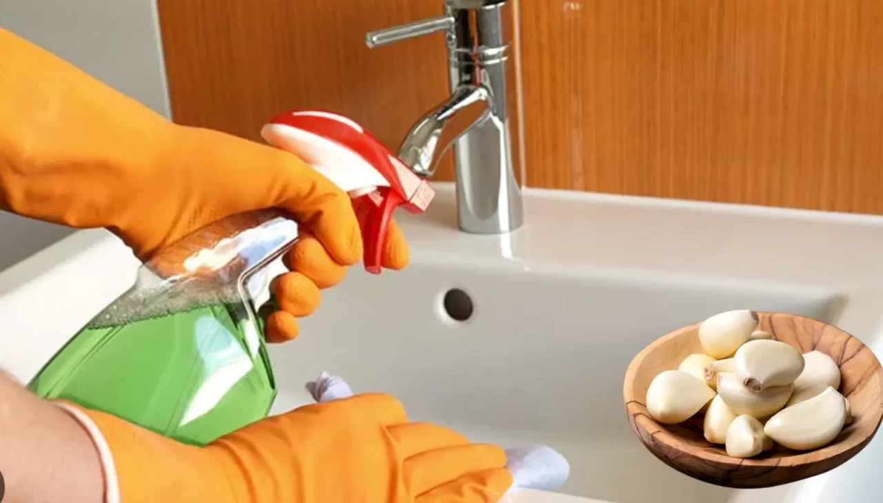 Sarımsağı ezip lavabo kenarlarına sürün! Mikrop barındırmıyor