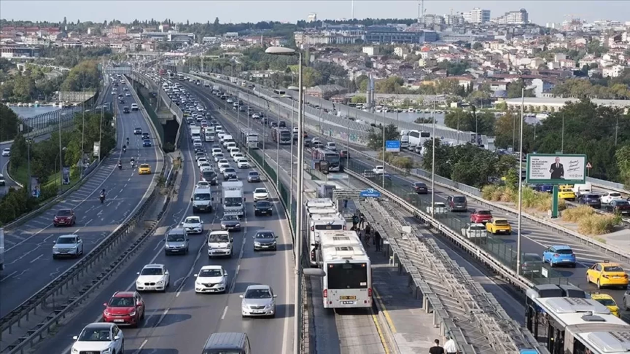 İstanbul'da trafik yoğunluğu!