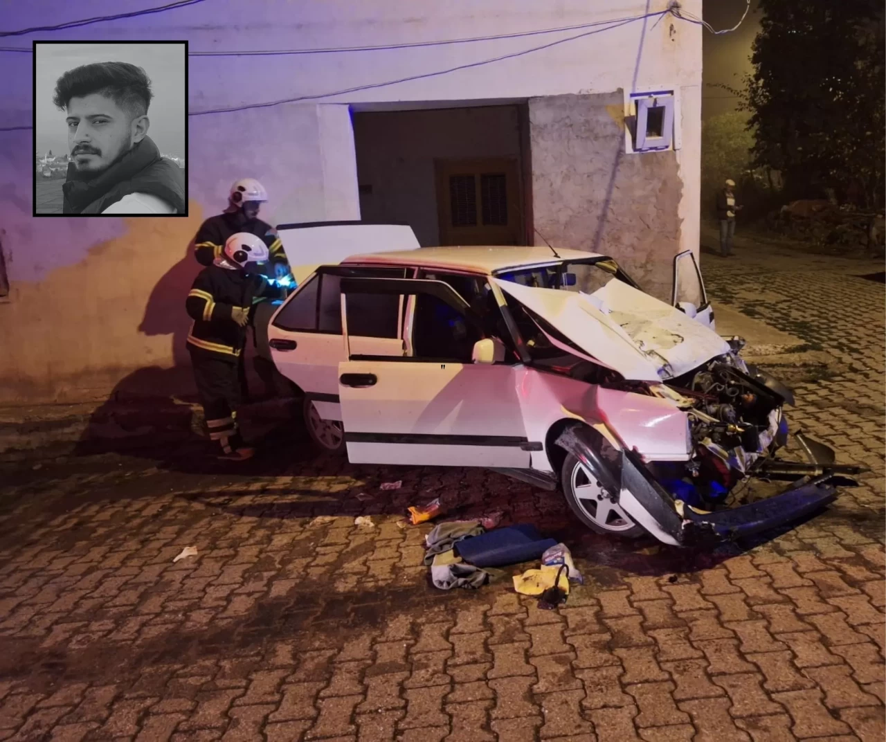 Niksar’da feci kaza: Tofaş hurdaya döndü