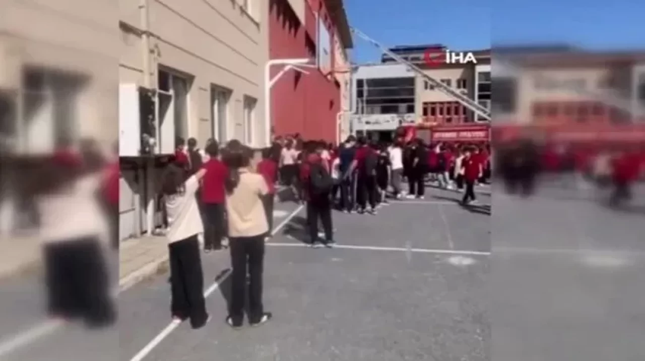 İstanbul Başakşehir'de okul kantininde yangın