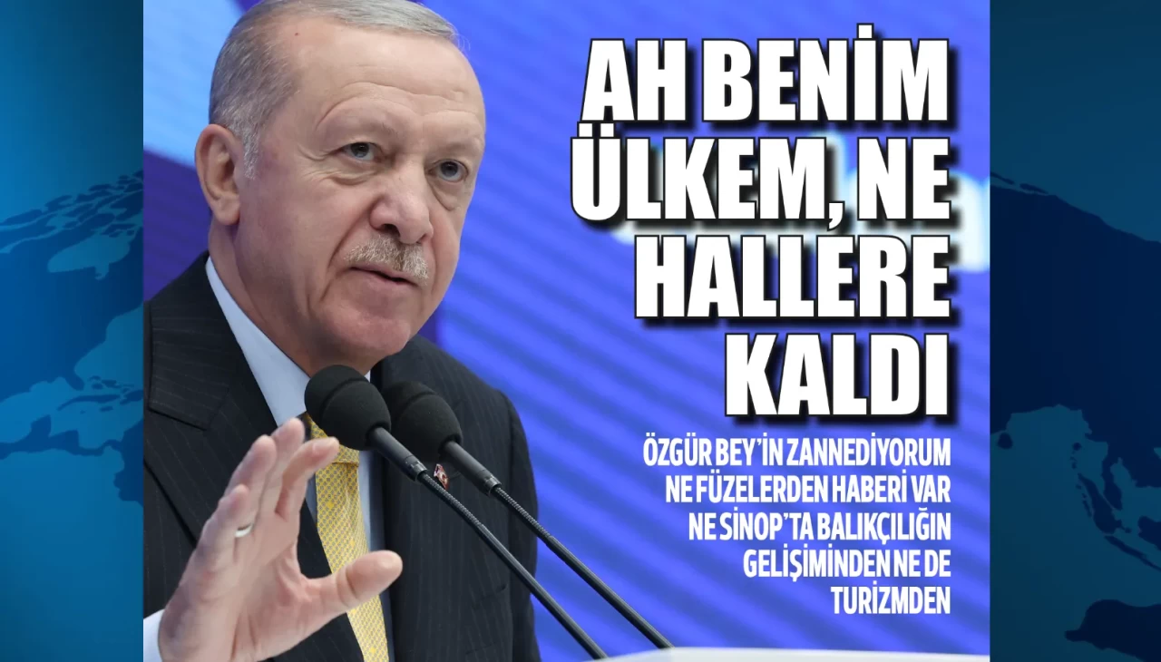 Cumhurbaşkanı Erdoğan, Özgür Özel'e 'Balıklar rahatsız oluyor' cevabı: Ah ülkem ne hallere kaldı