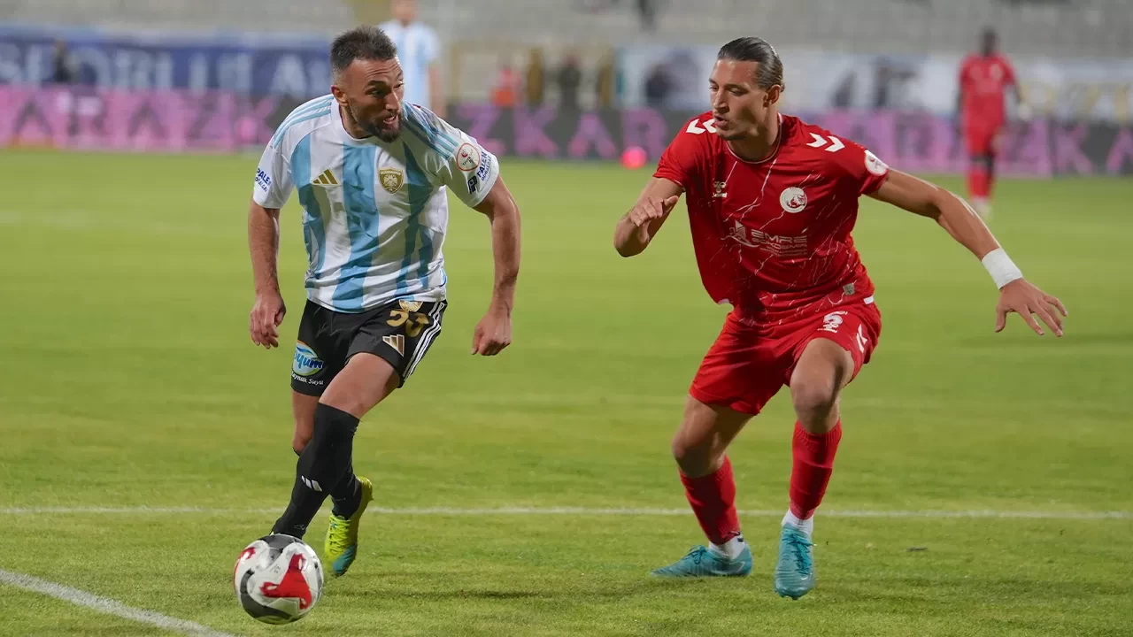 Erzurumspor FK son anda yıkıldı |1. Lig'de Erzurumspor FK 1-1 Ankara Keçiörengücü