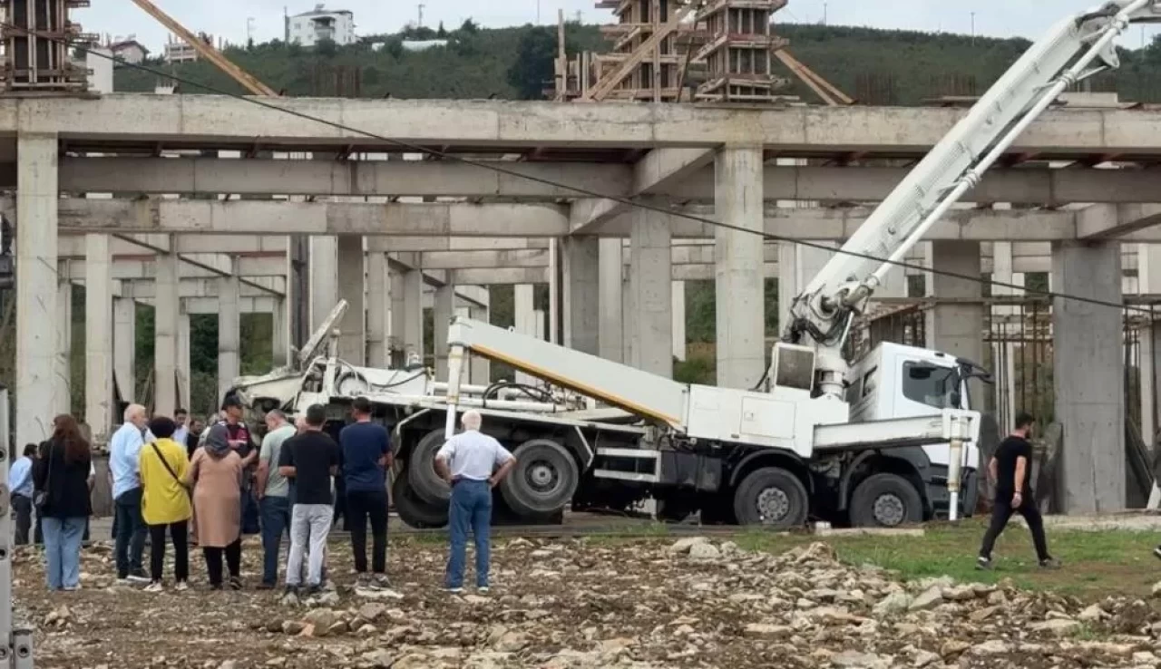 Ordu'da inşaatta beton mikseri devrildi: 1 ölü