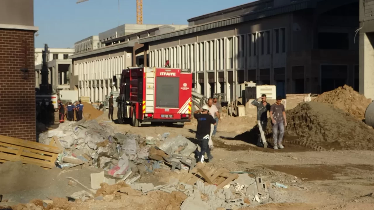 Malatya'da çarşı inşaatında göçük: 1 yaralı