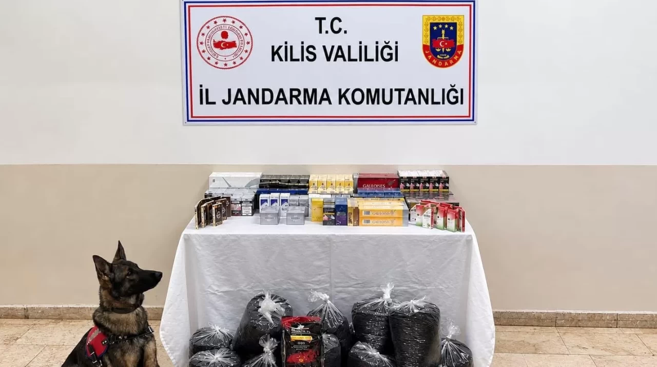 Kilis’te kaçakçılık operasyonu: 750 paket sigara ve 60 kilo çay ele geçirildi