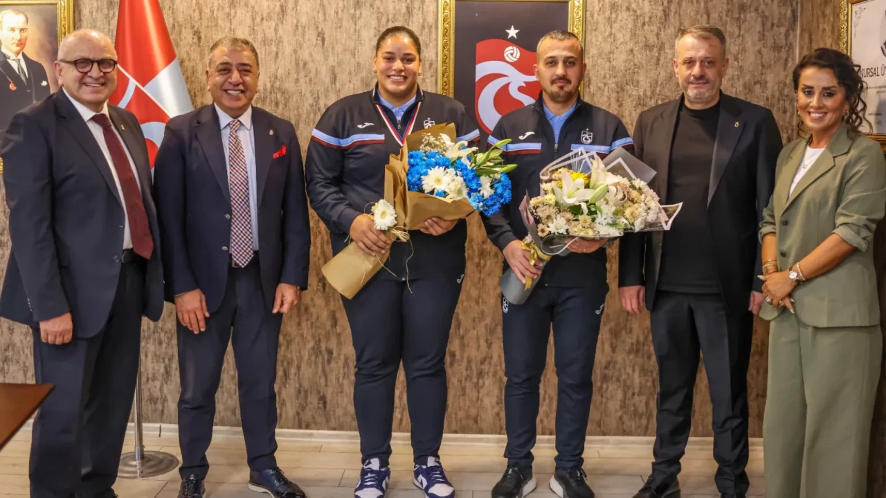 Avrupa şampiyonu Havvanur Kethüda’dan Trabzonspor’a ziyaret