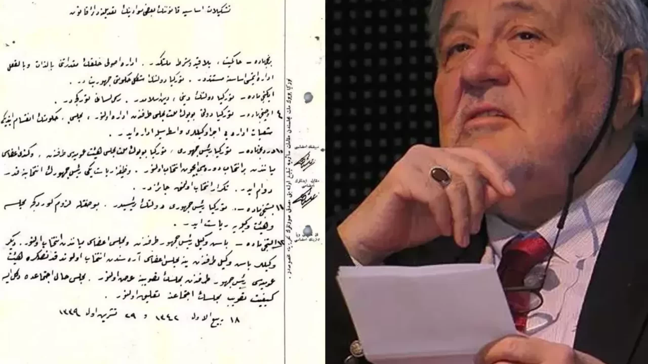 Cumhuriyet’in ilanına ait orijinal belgeyi İlber Ortaylı paylaştı!