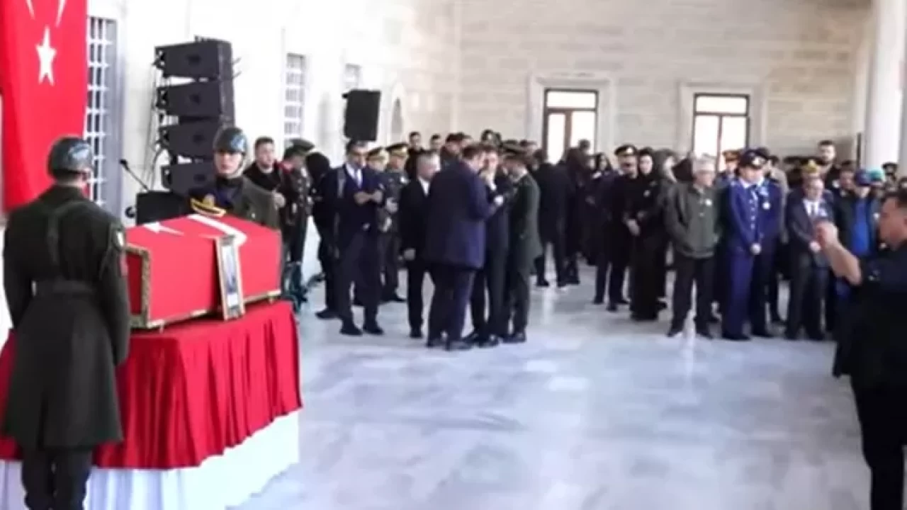 Şehit Pilot Yarbay Gökhan Korkmaz'a son görev...