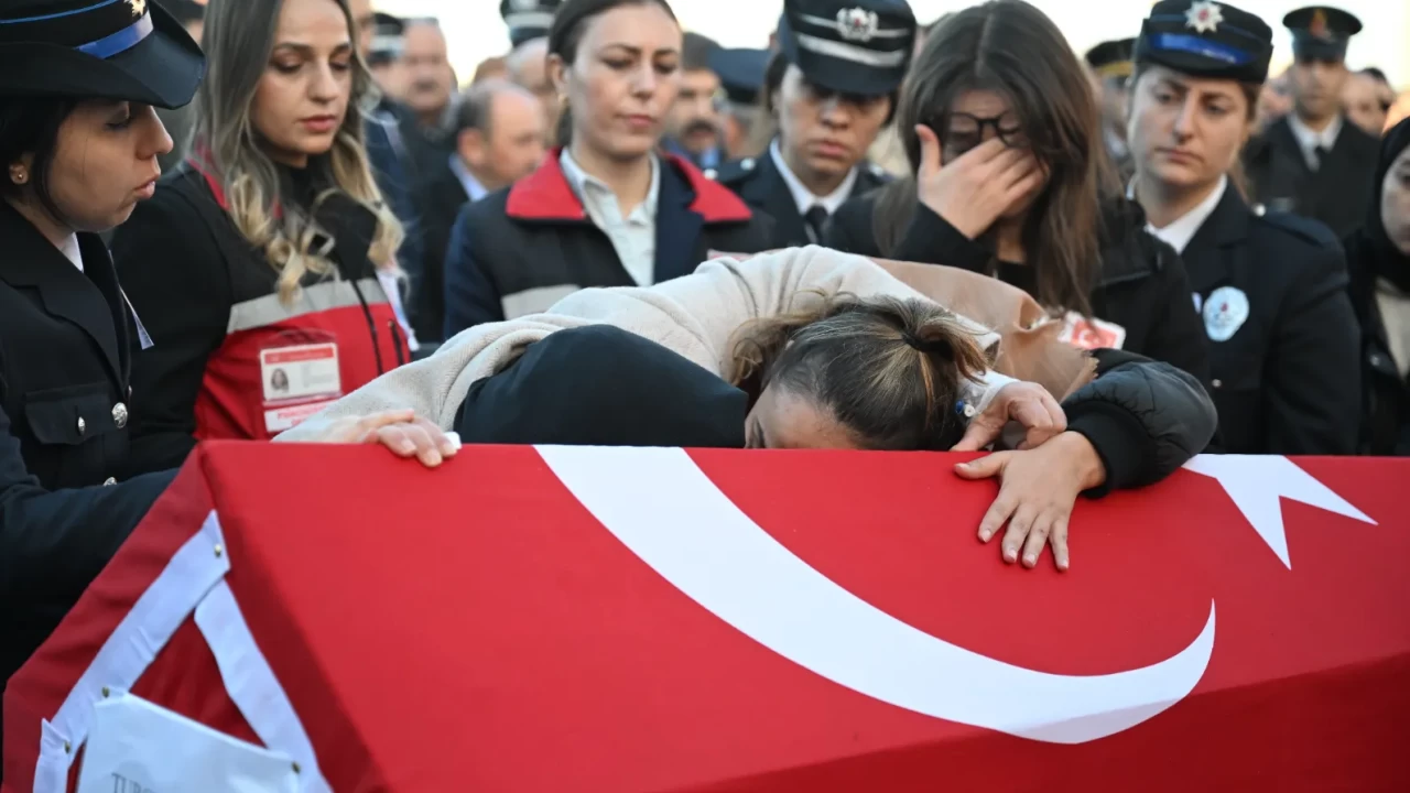 Şehit düşen polis memuru Turgut Külünk'ü sonsuzluğa uğurladık