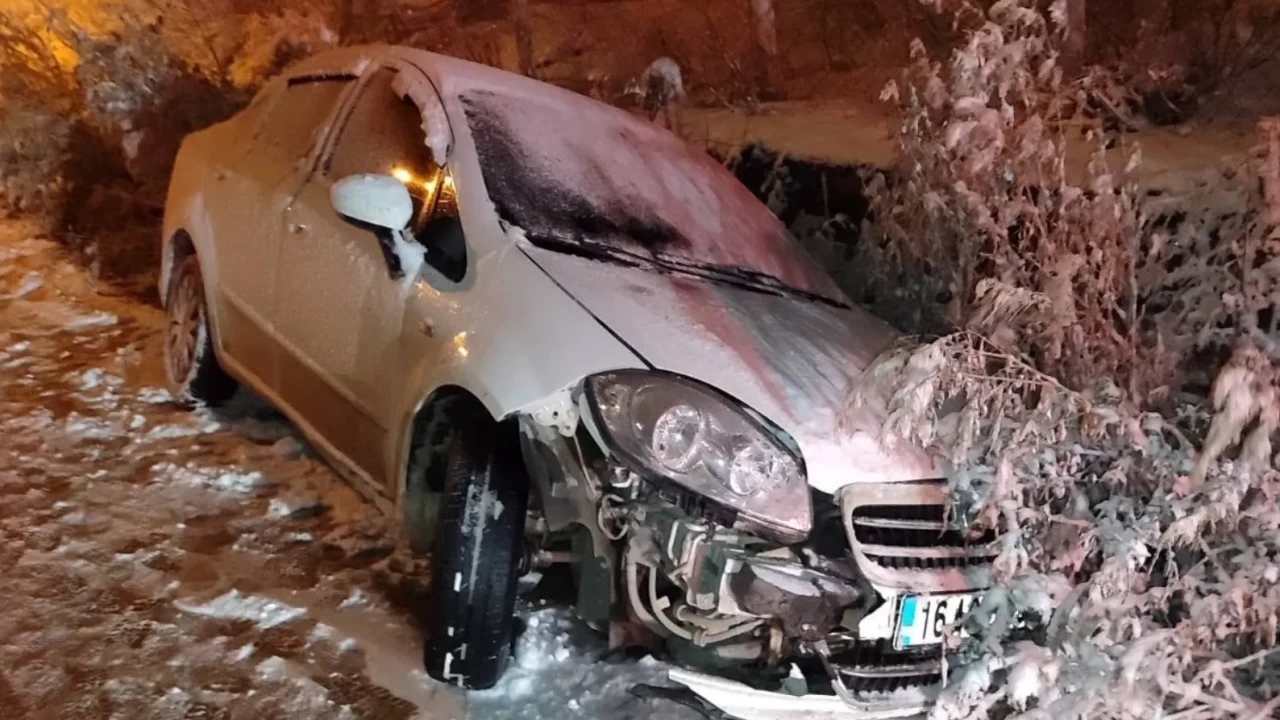 Bursa’da kar kazayı getirdi! 3’ü çocuk 7 yaralı