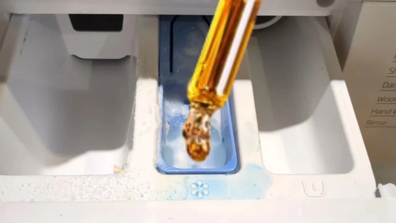 Çamaşırlarınızın güzel kokması için deterjan gözüne bir damla ekleyin!