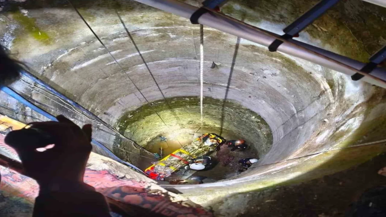 Kuyuda mahsur kaldı, ekipler seferber oldu!