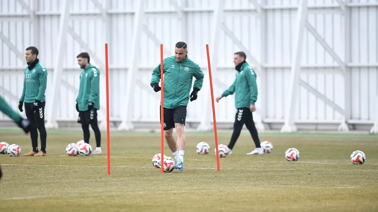 Konyaspor, Süper Lig'deki Beşiktaş maçı hazırlıklarını sürdürdü