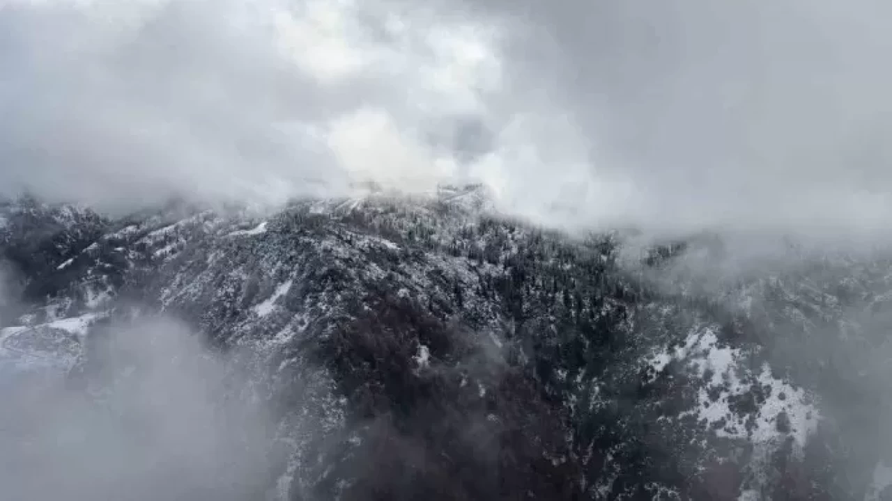 Handüzü Tabiat Parkı kış güzelliğiyle büyülüyor