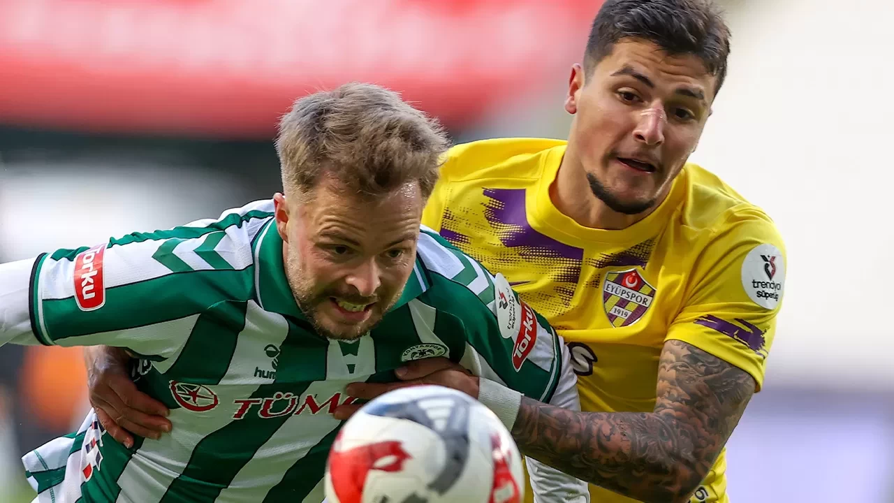 Konyaspor ile Eyüpspor berabere kaldı | Süper Lig'de Konyaspor 1-1 Eyüpspor