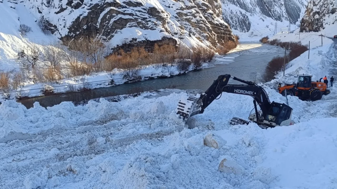 Çığ düşen Hakkari-Van kara yolu yeniden ulaşıma açıldı