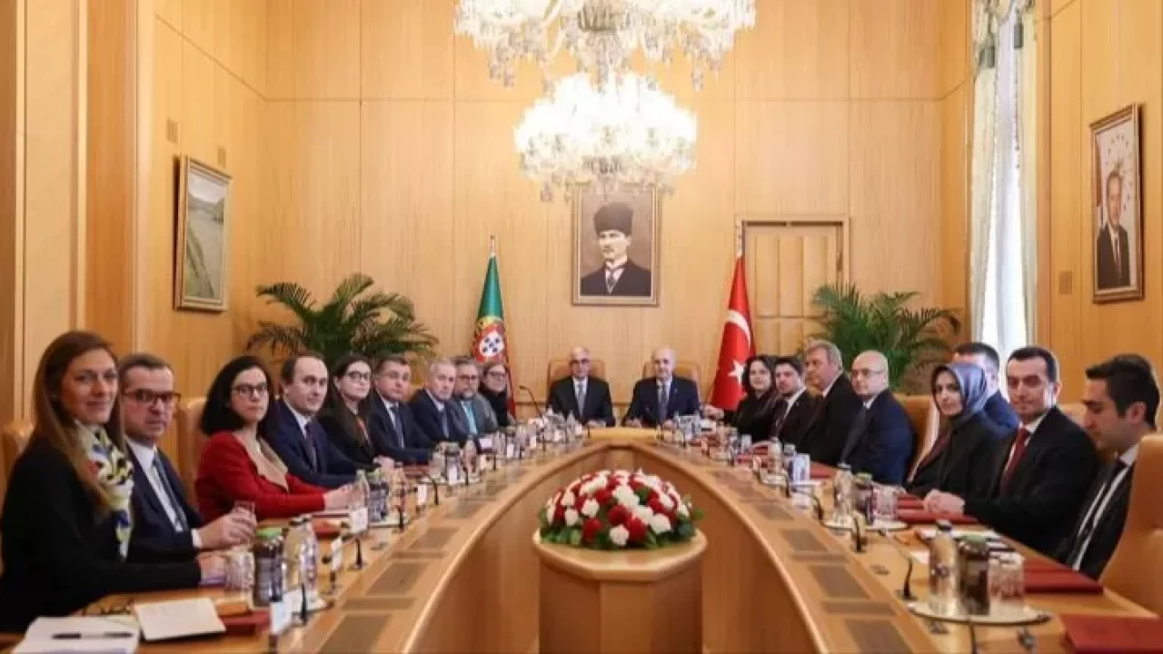 Numan Kurtulmuş, Portekiz Meclis Başkanı Aguiar-Branco’yu ağırladı