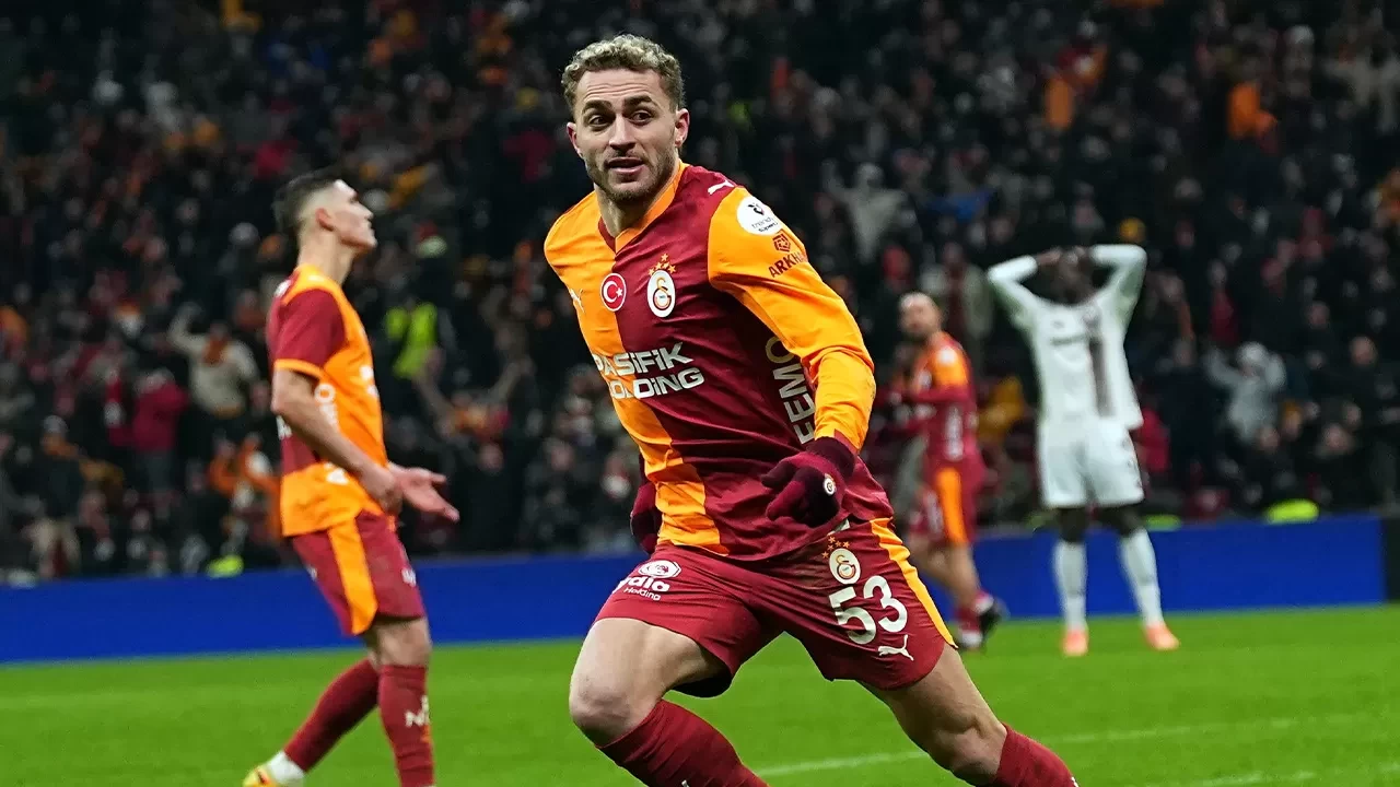 Galatasaray'da Barış Alper Yılmaz, Süper Lig'de bu sezonki 7. golünü kaydetti