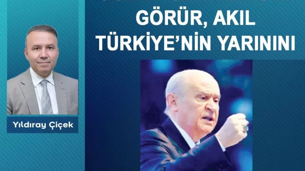 Göz dağın arkasını görür, akıl Türkiye'nin yarınını