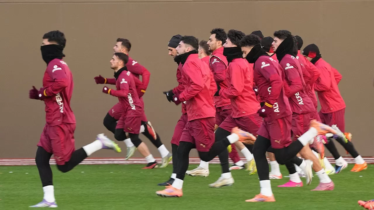 Galatasaray, Süper Kupa'daki Trabzonspor maçı hazırlıklarını sürdürdü