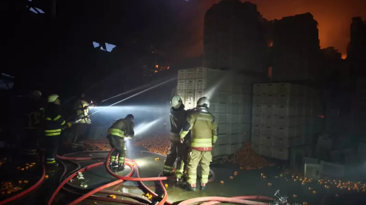 Hatay’da fabrika faciası: Narenciye tesisinde yangın, 1 işçi hayatını kaybetti