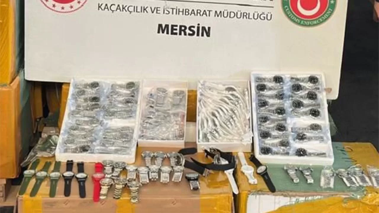 1,5 milyar lira değerinde 116 bin kaçak kol saati ele geçirildi