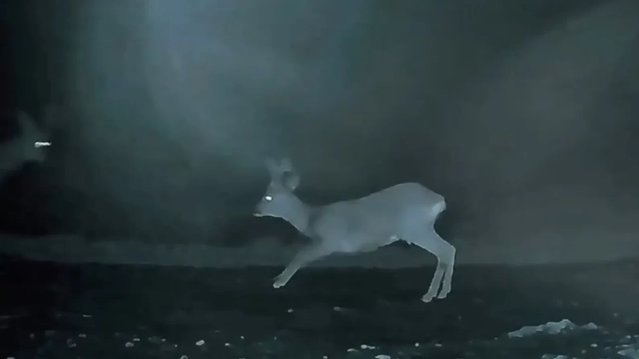 Ganos'ta neşeli anlar! İki karaca fotokapanla görüntülendi