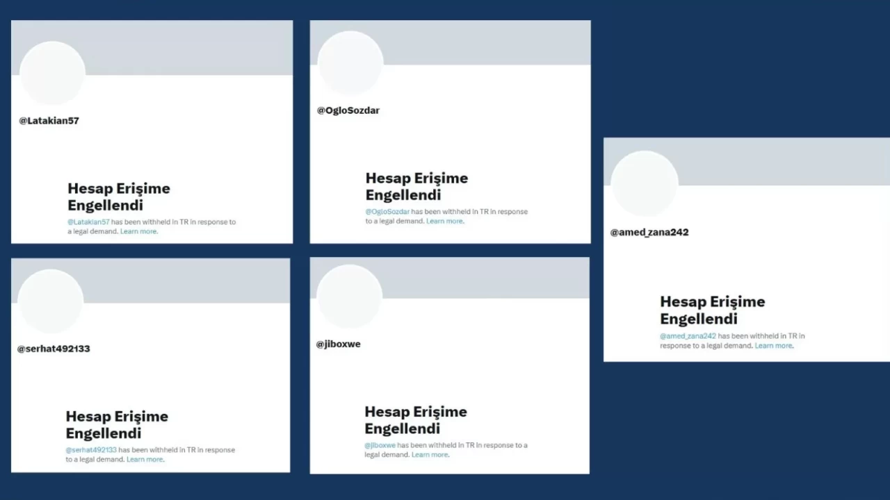 Terör örgütü YPG/PKK ile bağlantılı 5 dijital hesaba erişim engeli getirildi