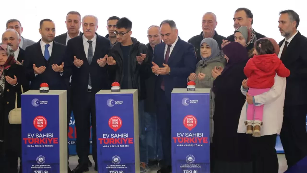 Çankırı’da 1753 TOKİ konutu için kura çekildi: Hak sahipleri belli oldu