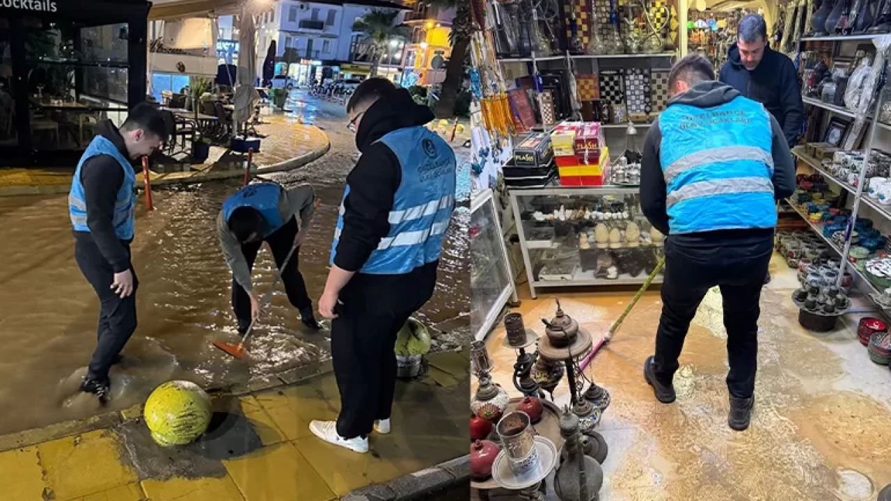 İzmir Ülkü Ocakları Çeşme'deki sel felaketinde vatandaşın yardımına koştu