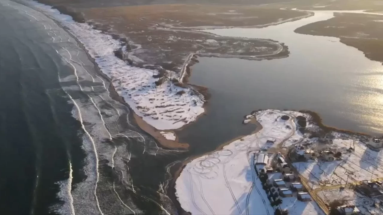 İğneada karla kaplandı: Eşsiz manzara havadan görüntülendi