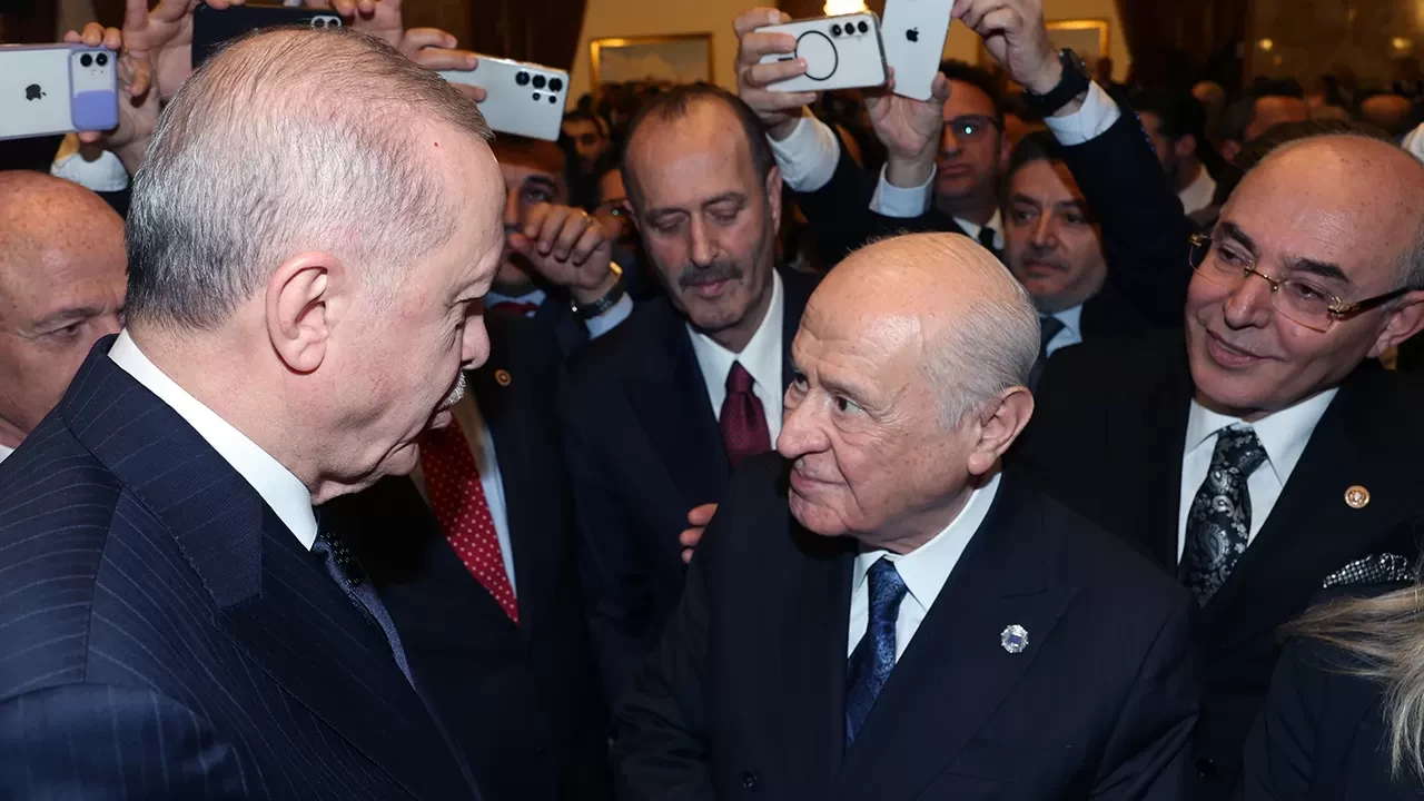 MHP Lideri Devlet Bahçeli ile Cumhurbaşkanı Erdoğan bir araya geldi