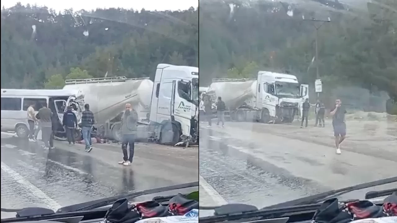 Antalya - Isparta yolunda feci kaza: 7 ölü, 7 yaralı