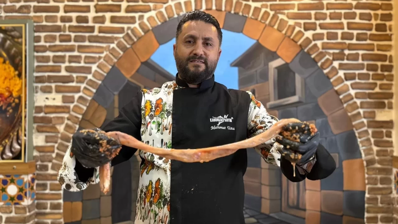 Mardin'de dev mumbar dolması! Yöresel lezzetler tanıtılıyor