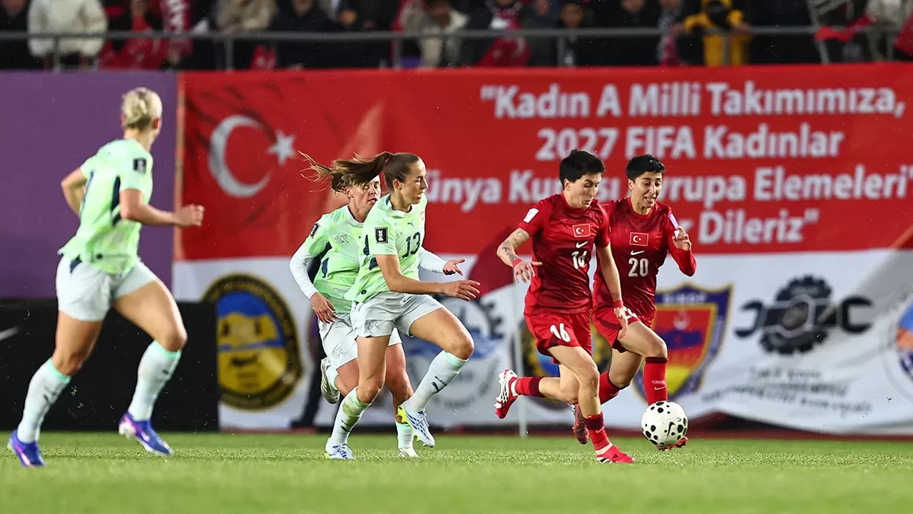 A Milli Kadın Futbol Takımımız, İsviçre ile 1-1 berabere kaldı!