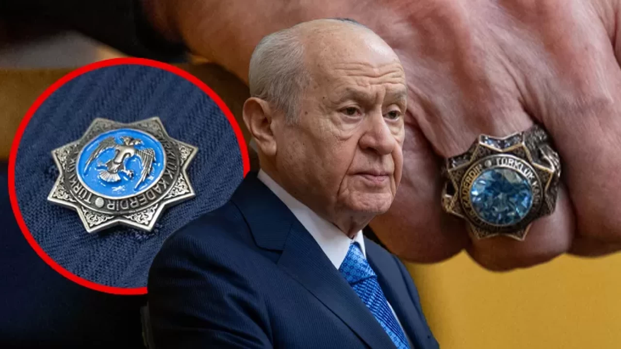 MHP Lideri Devlet Bahçeli'den dikkat çeken yüzük ve rozet: 'Türklük kaderdir'